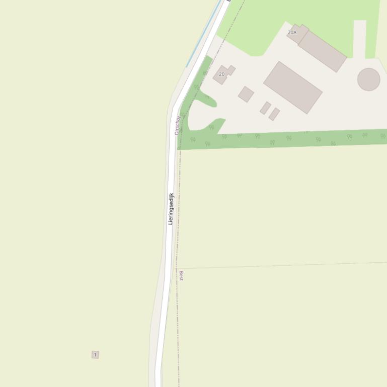 Kaart van de Lieringsedijk.