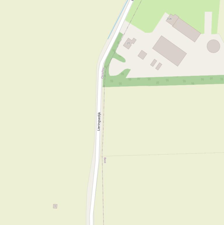 Kaart van de Lieringsedijk.