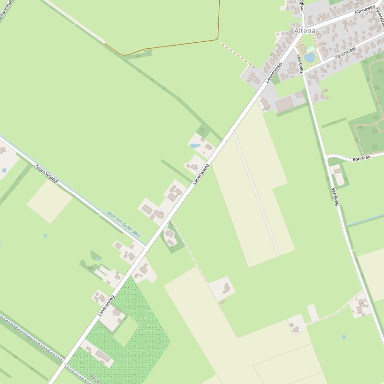 Kaart van de Lieverseweg.