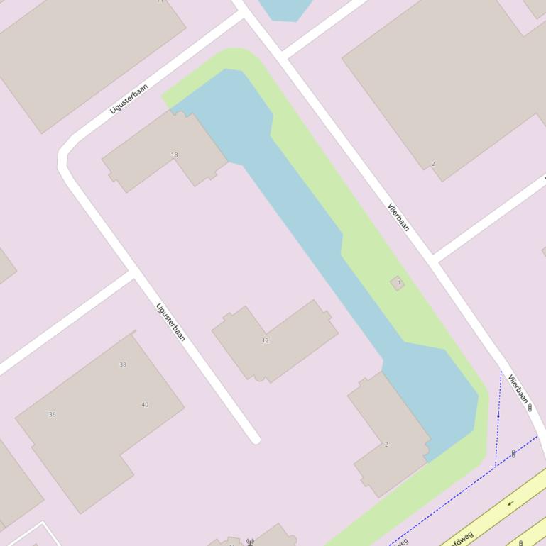 Kaart van  Ligusterbaan.