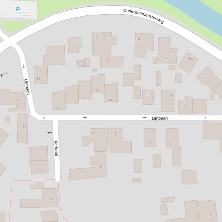 Kaart van  Lijnbaan.