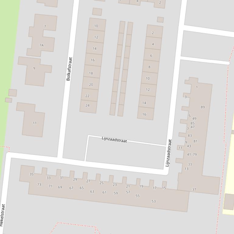 Kaart van de Lijnzaadstraat.