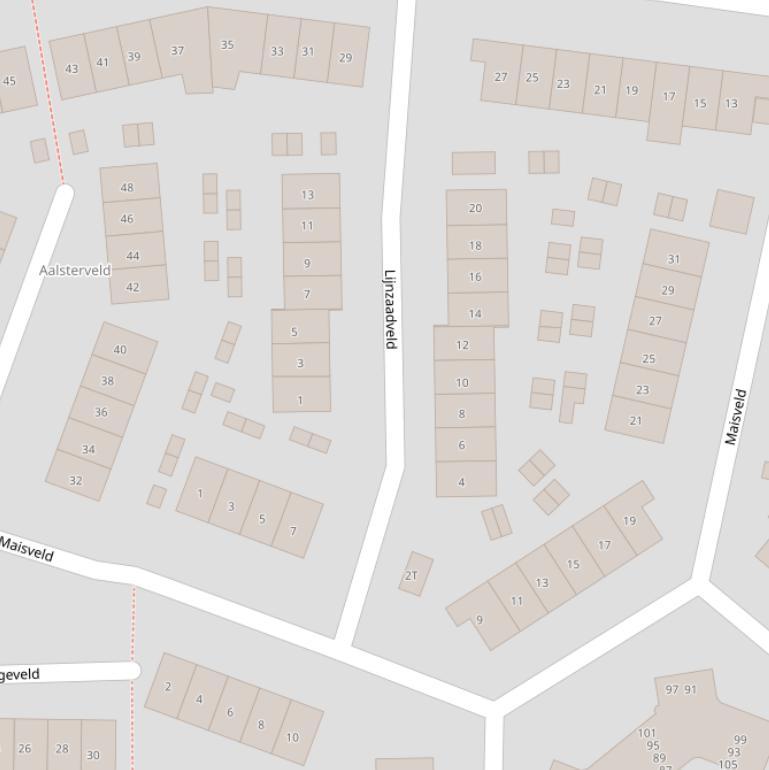 Kaart van het Lijnzaadveld.