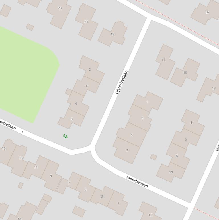 Kaart van de Lijsterbeslaan.