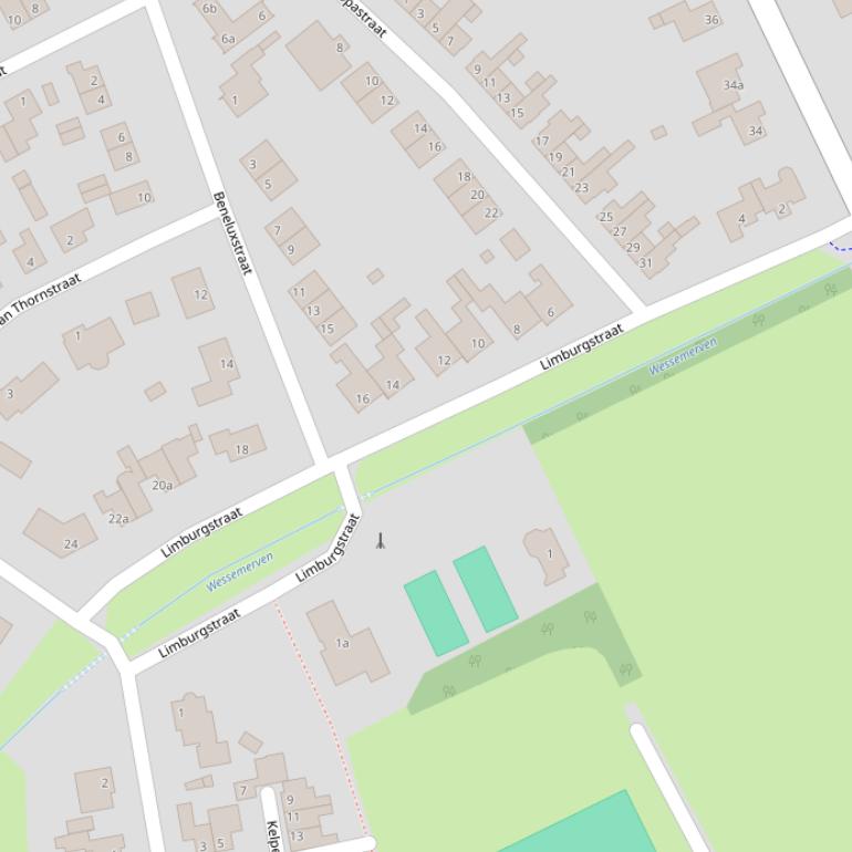 Kaart van de Limburgstraat.