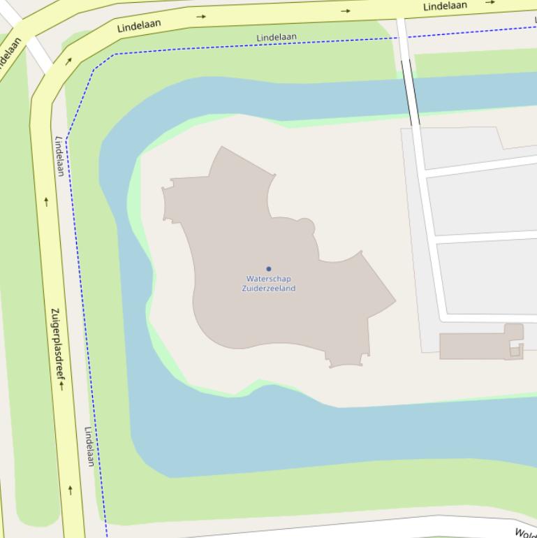 Kaart van de Lindelaan.