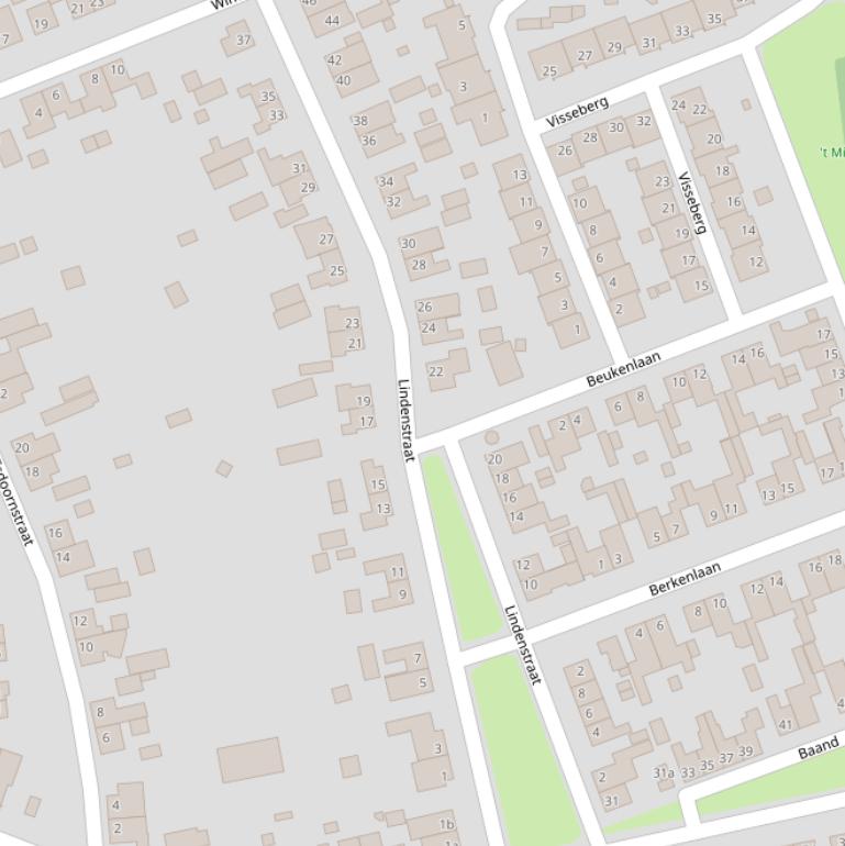 Kaart van de Lindenstraat.