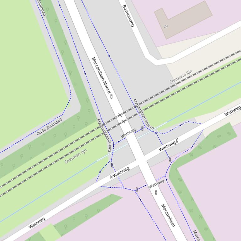 Kaart van de Liniebrug.