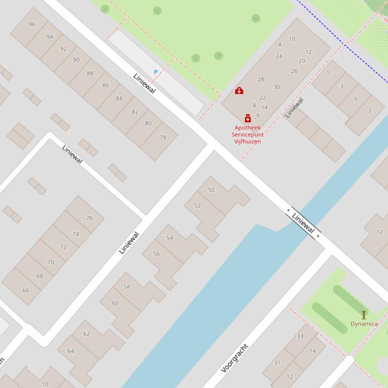 Kaart van  Liniewal.