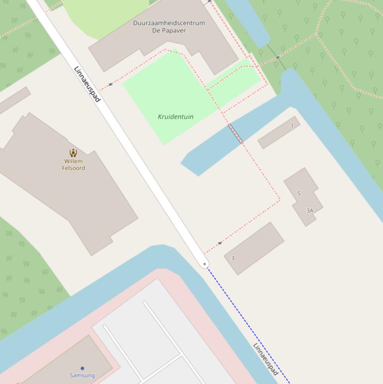 Kaart van het Linnaeuspad.