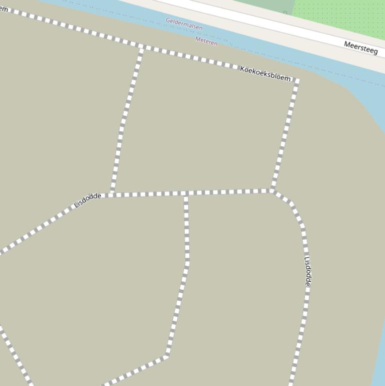 Kaart van  Lisdodde.