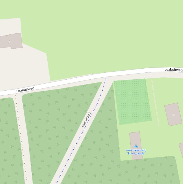 Kaart van de Loabultweg.