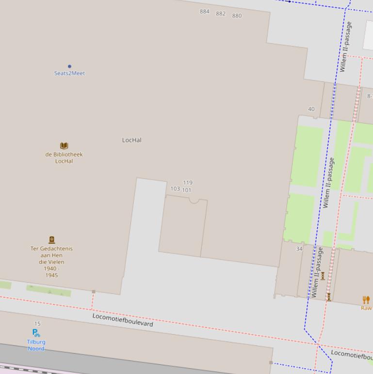 Kaart van  Locomotiefboulevard.