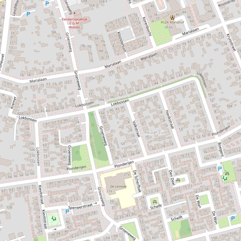 Kaart van  Lokbossen.