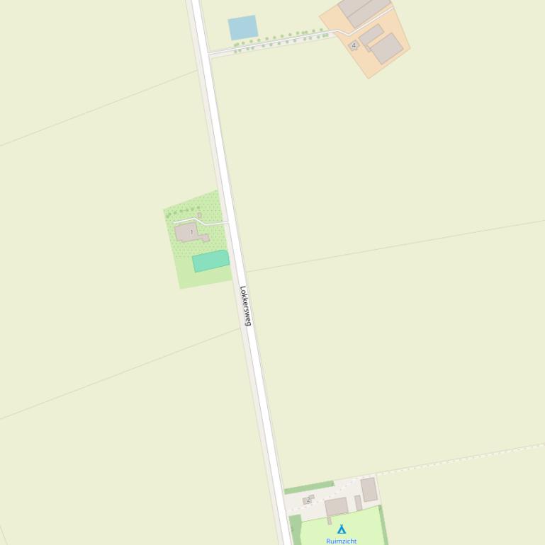 Kaart van de Lokkersweg.