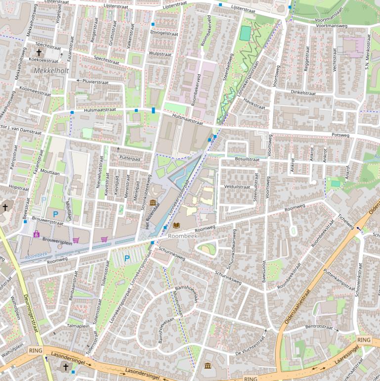 Kaart van de Lonnekerspoorlaan.