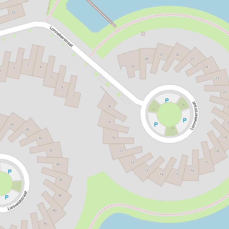 Kaart van de Lonnekerstraat.