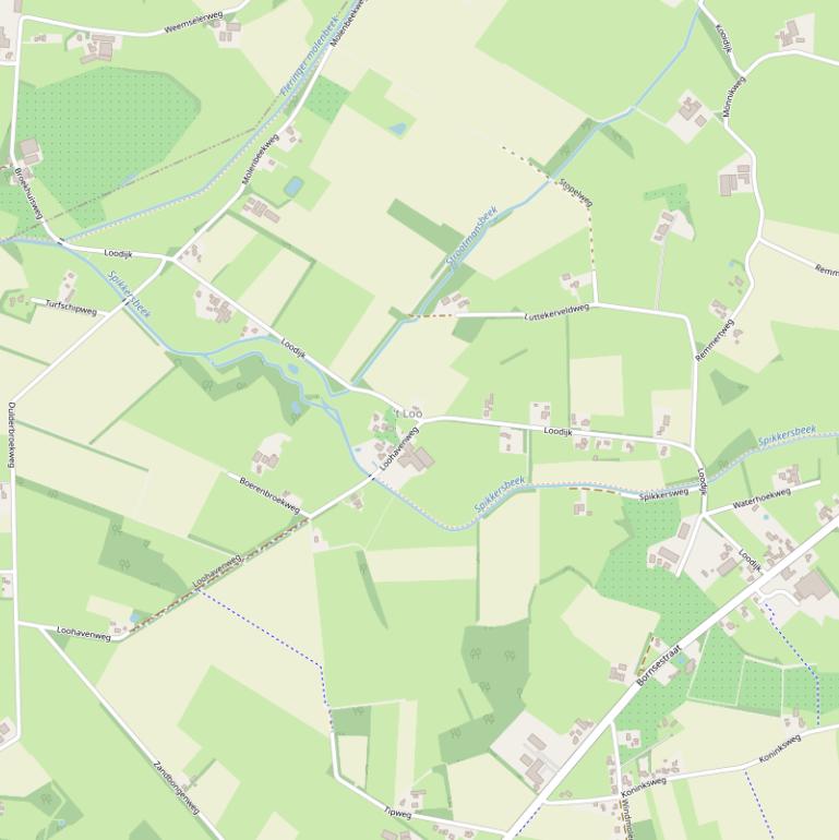 Kaart van de Loodijk.
