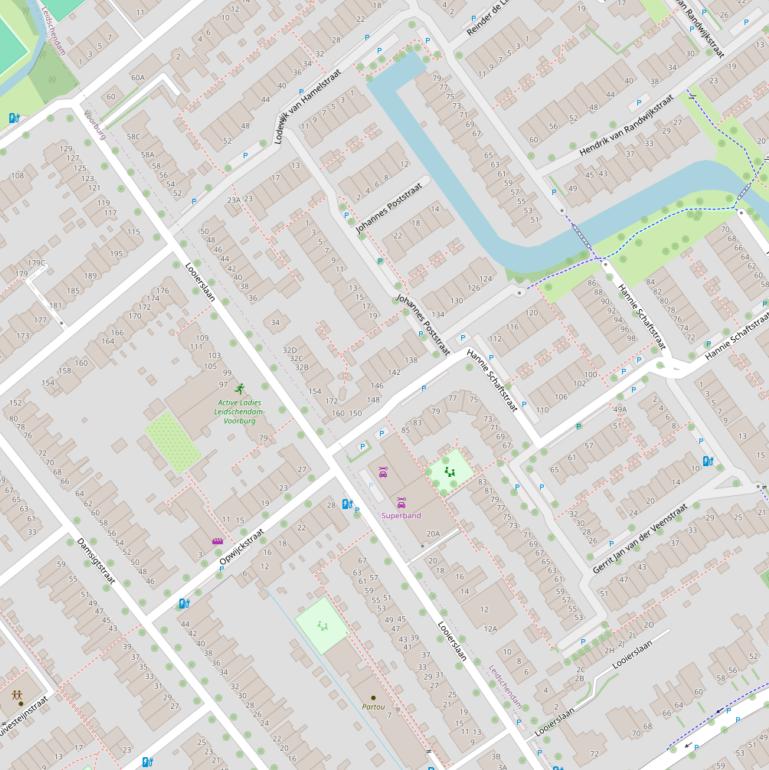 Kaart van de Looierslaan.