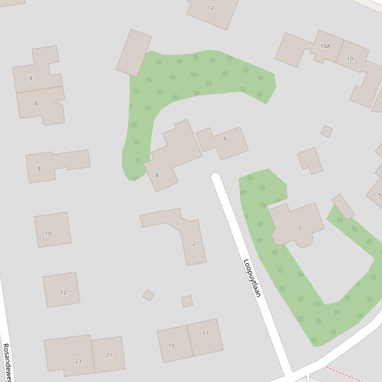 Kaart van de Loopuytlaan.