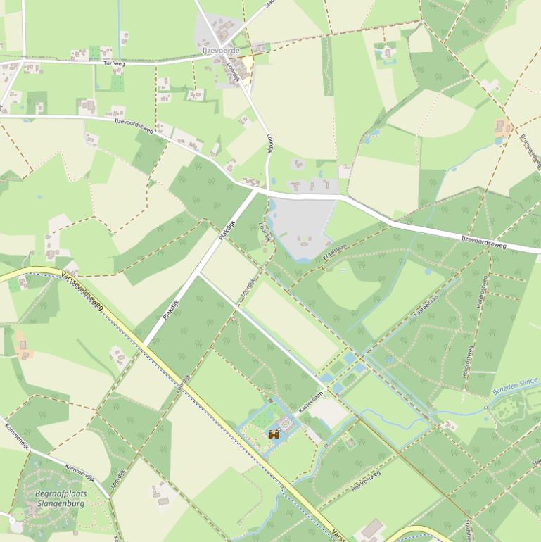 Kaart van de Loordijk.