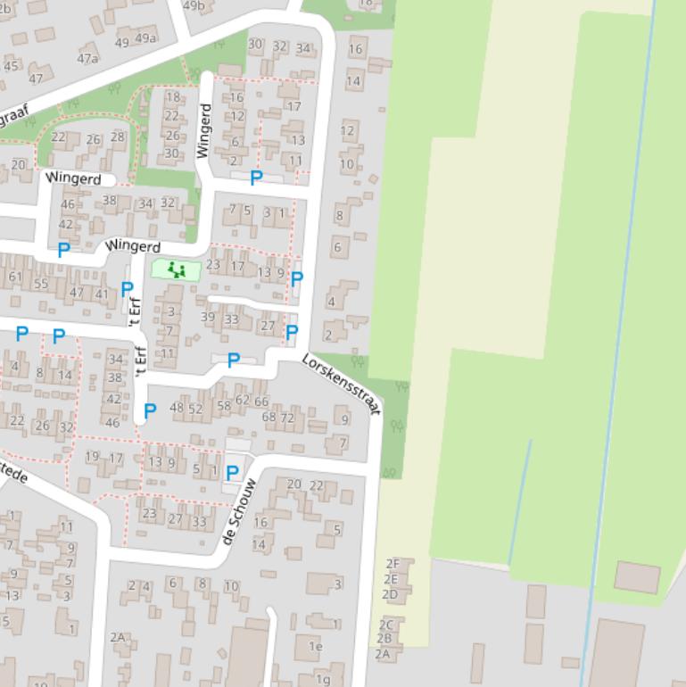 Kaart van de Lorskensstraat.