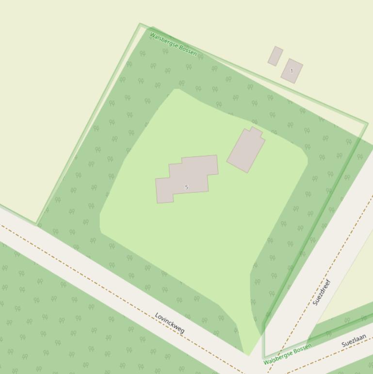 Kaart van de Lovinckweg.