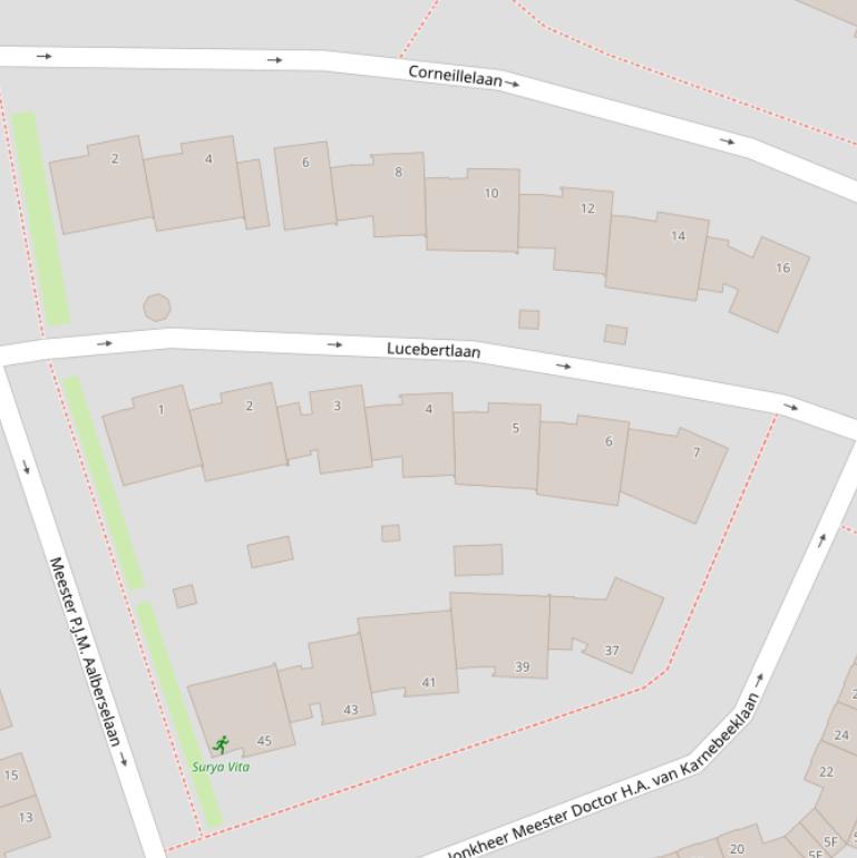 Kaart van de Lucebertlaan.