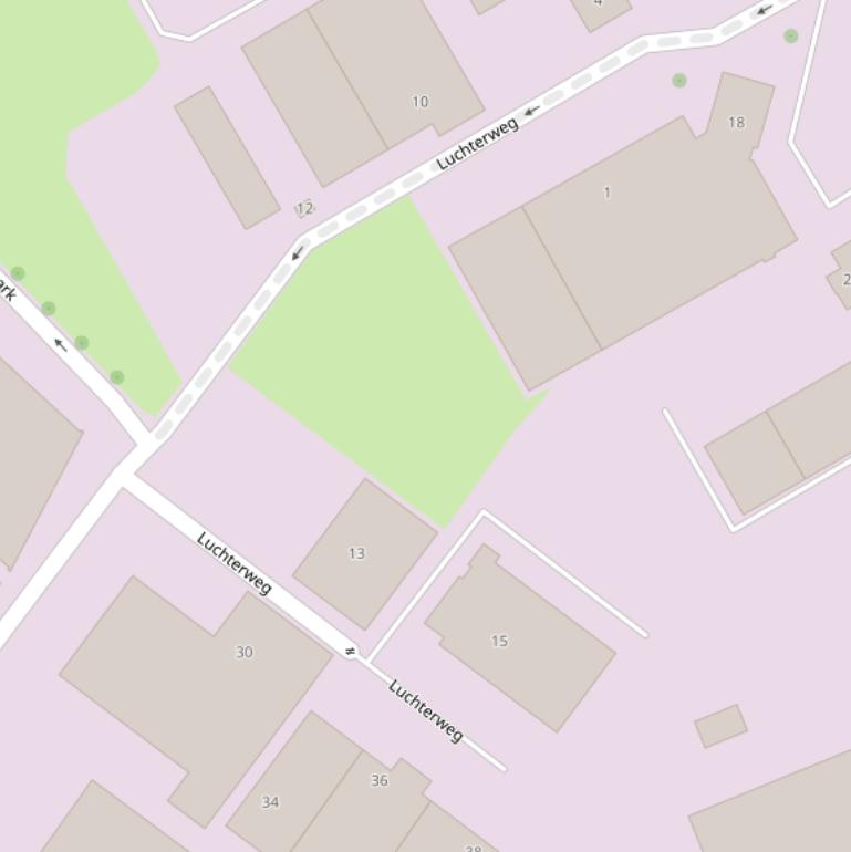 Kaart van de Luchterweg.