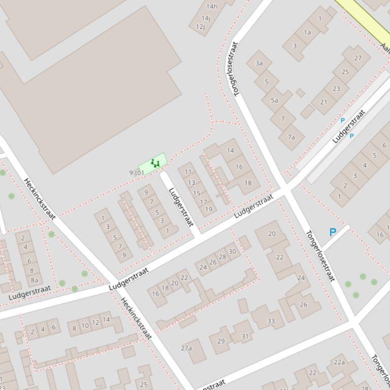 Kaart van de Ludgerstraat.