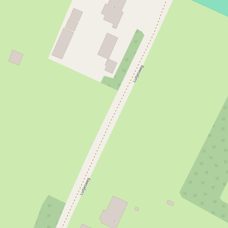 Kaart van de Luitjesweg.