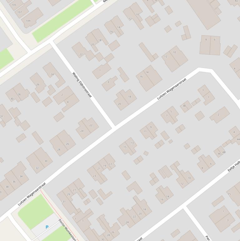 Kaart van  Luitzen Wagenaarstraat.