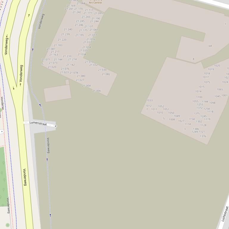 Kaart van de Lumenstraat.