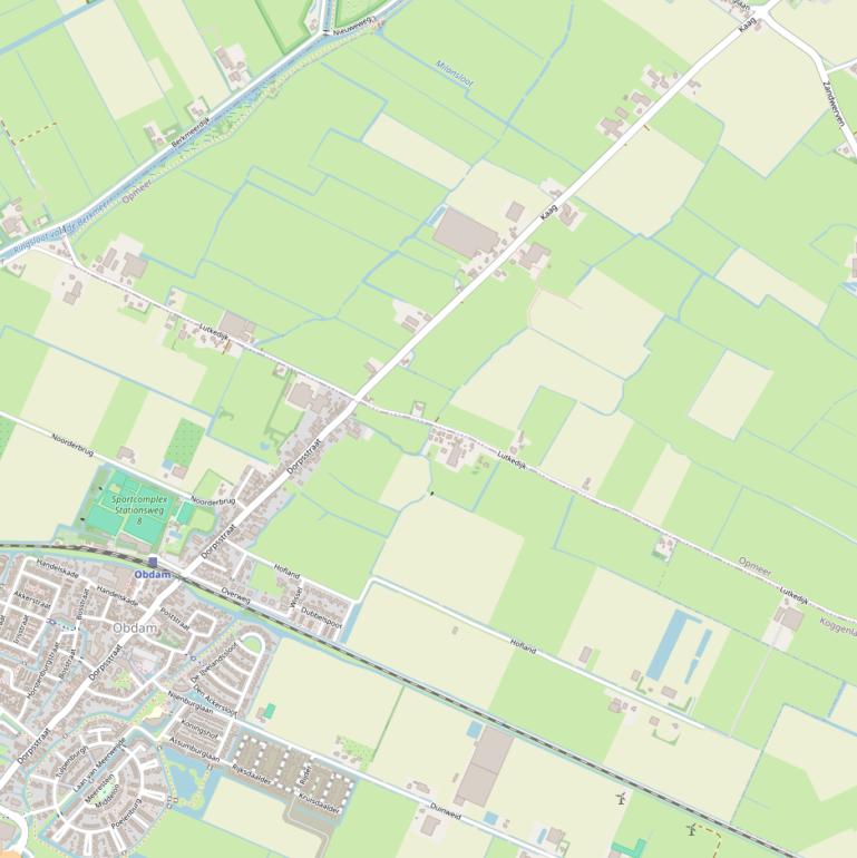 Kaart van de Lutkedijk.