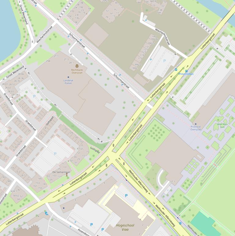 Kaart van de Luttenbergstraat.