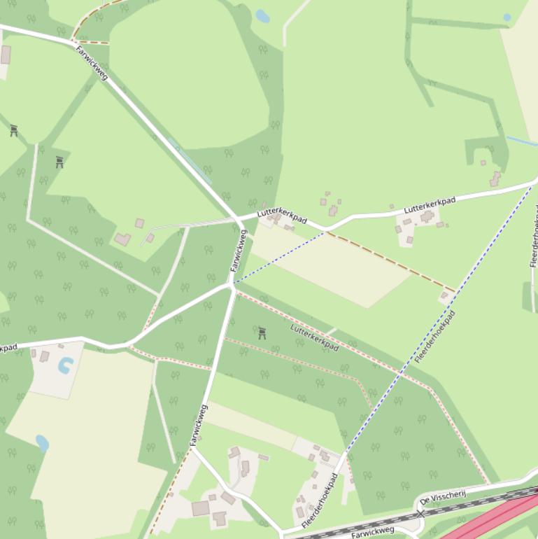 Kaart van het Lutterkerkpad.