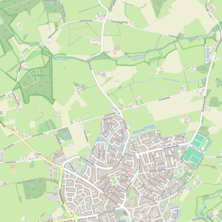 Kaart van de Lutterstraat.