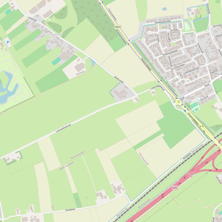 Kaart van de Lutterveldsestraat.