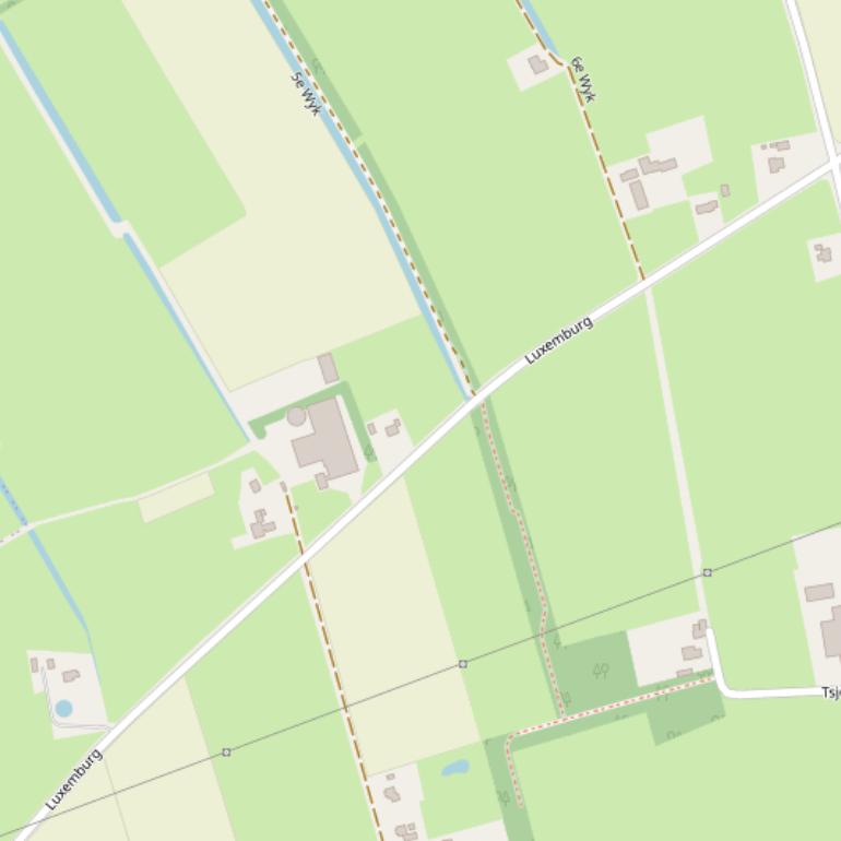 Kaart van  Luxemburg.