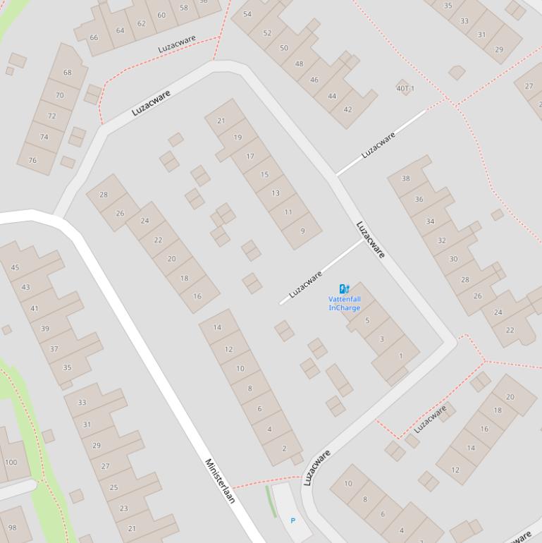 Kaart van  Luzacware.