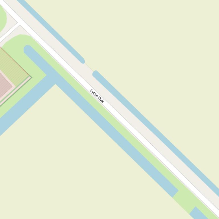 Kaart van  Lytse Dyk.
