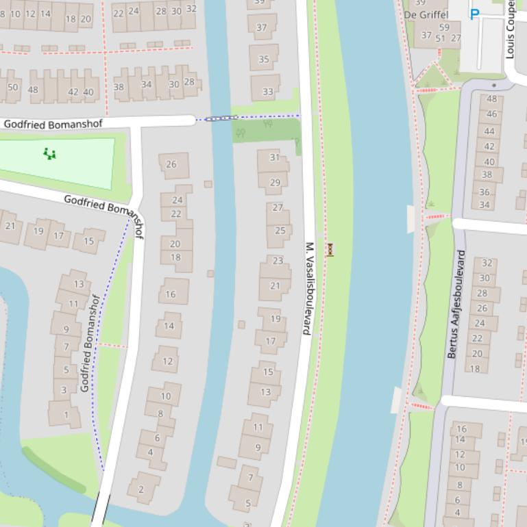 Kaart van  M. Vasalisboulevard.