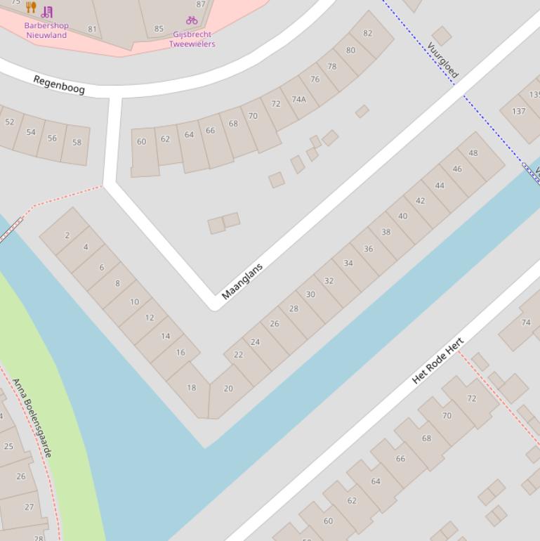 Kaart van  Maanglans.