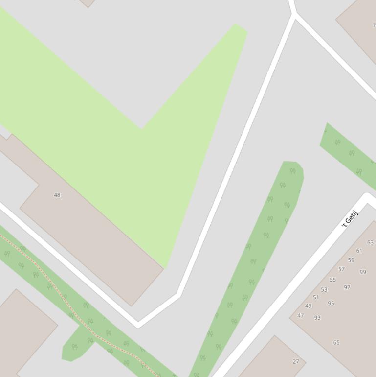 Kaart van de Maanhof.