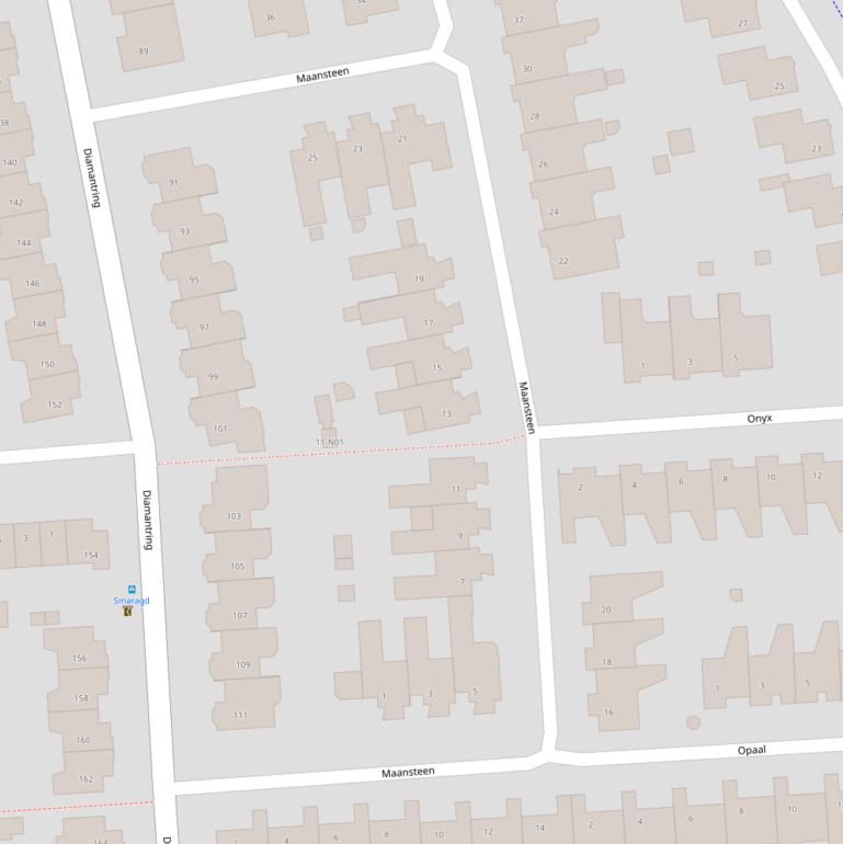 Kaart van  Maansteen.