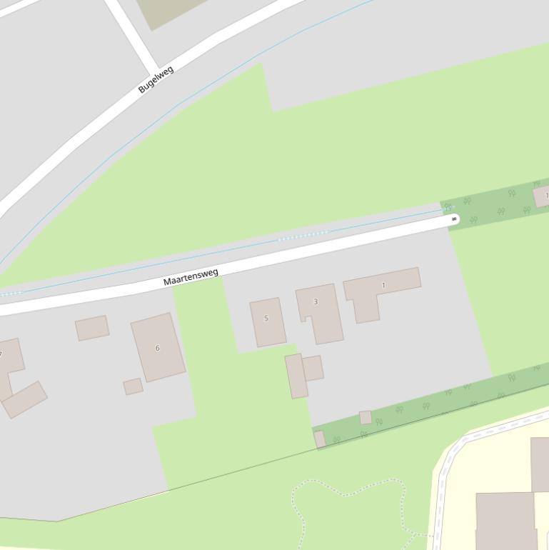 Kaart van de Maartensweg.