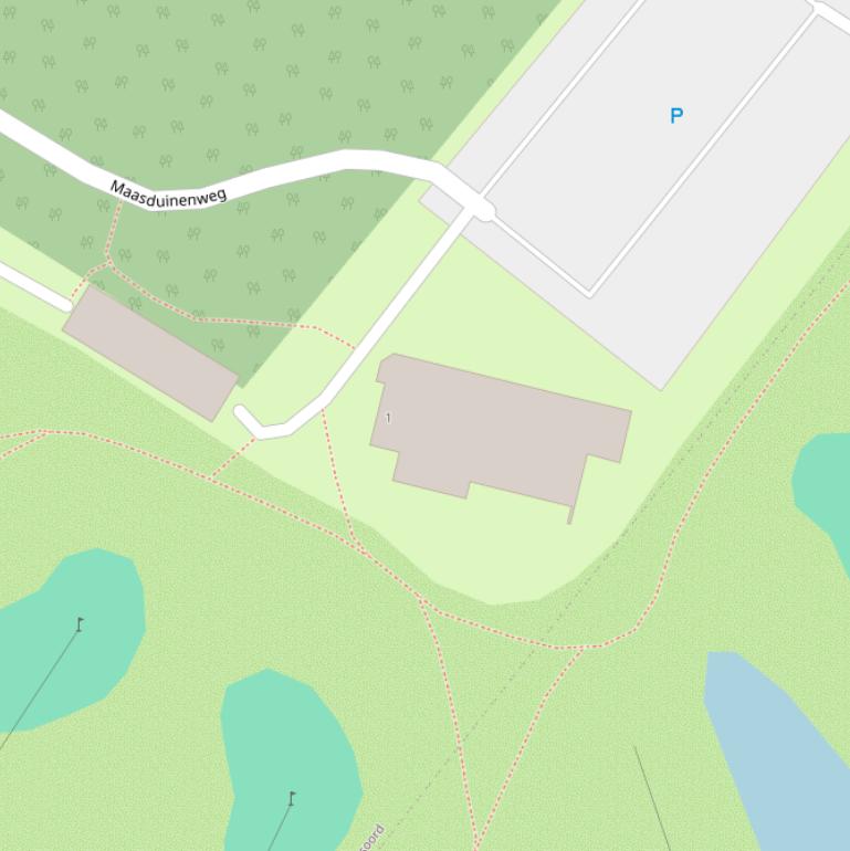 Kaart van de Maasduinenweg.