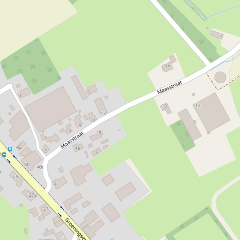 Kaart van de Maasstraat.