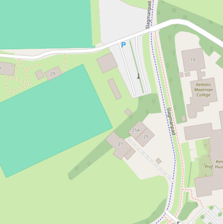 Kaart van de Maatmanweg.