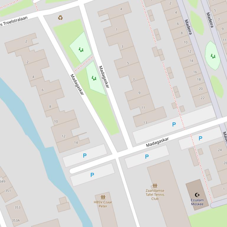 Kaart van  Madagaskar.